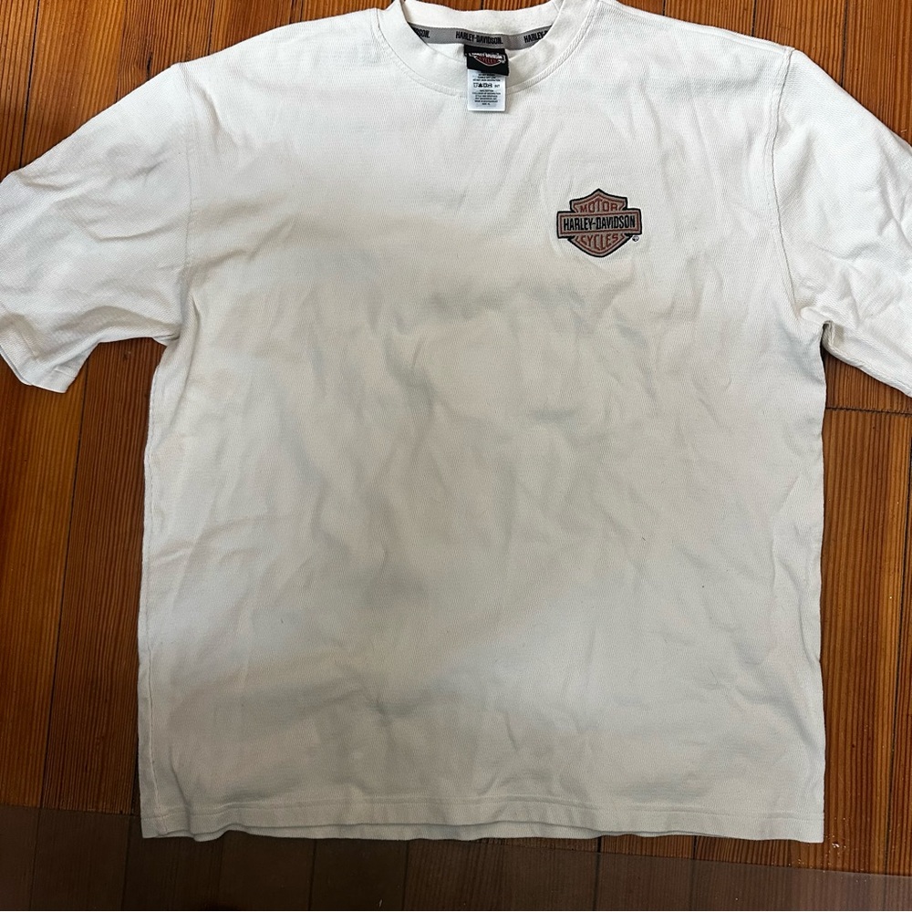 Harley-Davidson Cream Short Sleeve Tee
